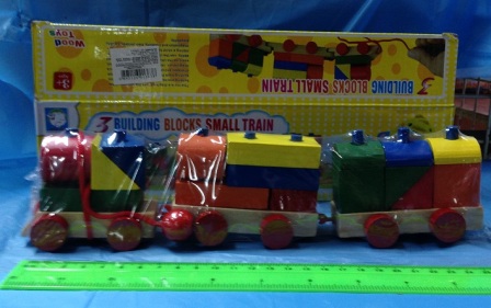 רכבת עץ צורות וצבעים