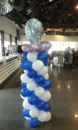 עמוד בלונים עם מוצץ