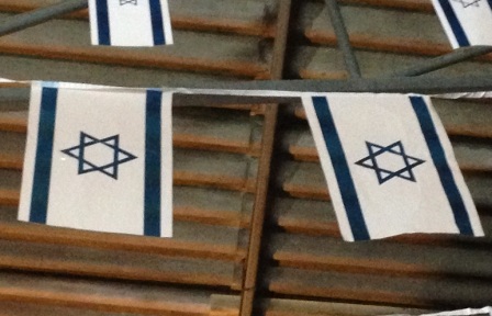 דגל ישראל שרשרת 20/30 ס"מ 5 מטר אורך