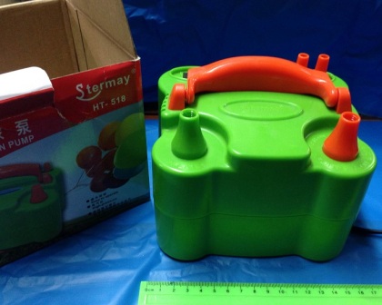 משאבה לבלונים חשמלית , ירוק או ורוד